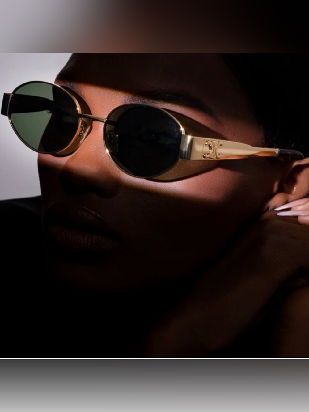 Celine TRIOMPHE METAL 01 SUNGLASSES IN METAL